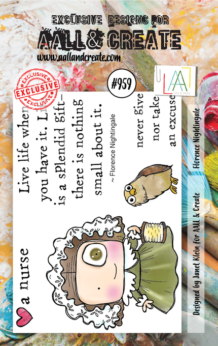 AALL and Create #959 - A7 Stamp Set - Florence Nightingale