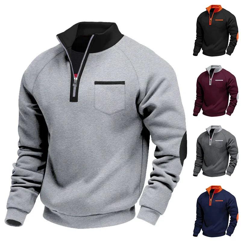 Mens Casual Hoodies – Thick Loose Pullover Sweatshirt for Teens