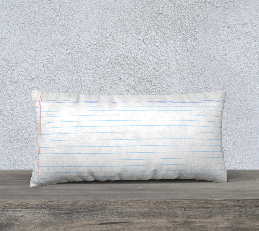 Throw Pillow Cover | 24 x 12 | Loose Leaf