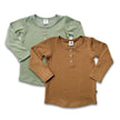 Baby/Kids' Bamboo Long Sleeve Henley | Umber