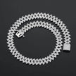 14mm Men's Hip Hop Zircon Thorns Cuban Link Chain