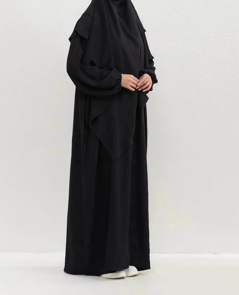 Hijab Abaya for Umrah Two piece Dress with Headscarf Arabwear for Women Jalabiya for Women