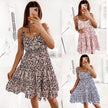 European And American Spring And Summer Small Floral Digital Printing Slip Dress