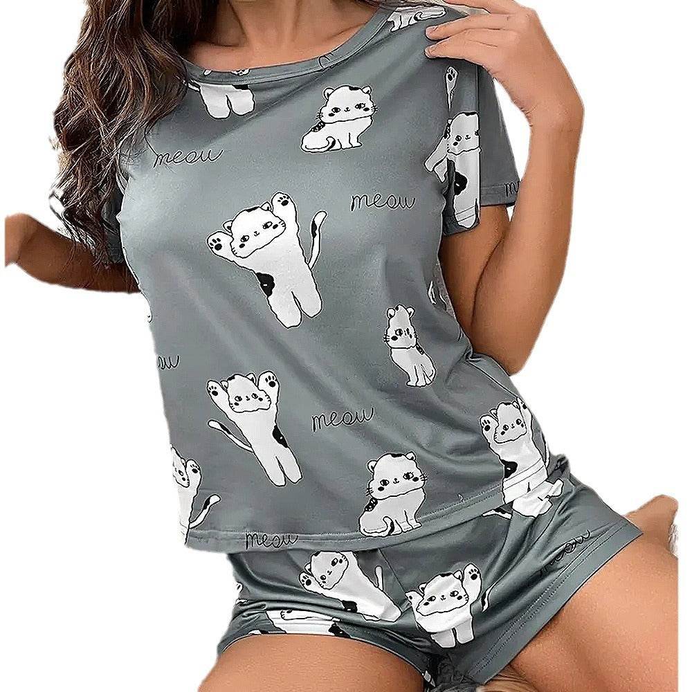 2 piece Pyjamas set women Night sleepwear and Loungewear