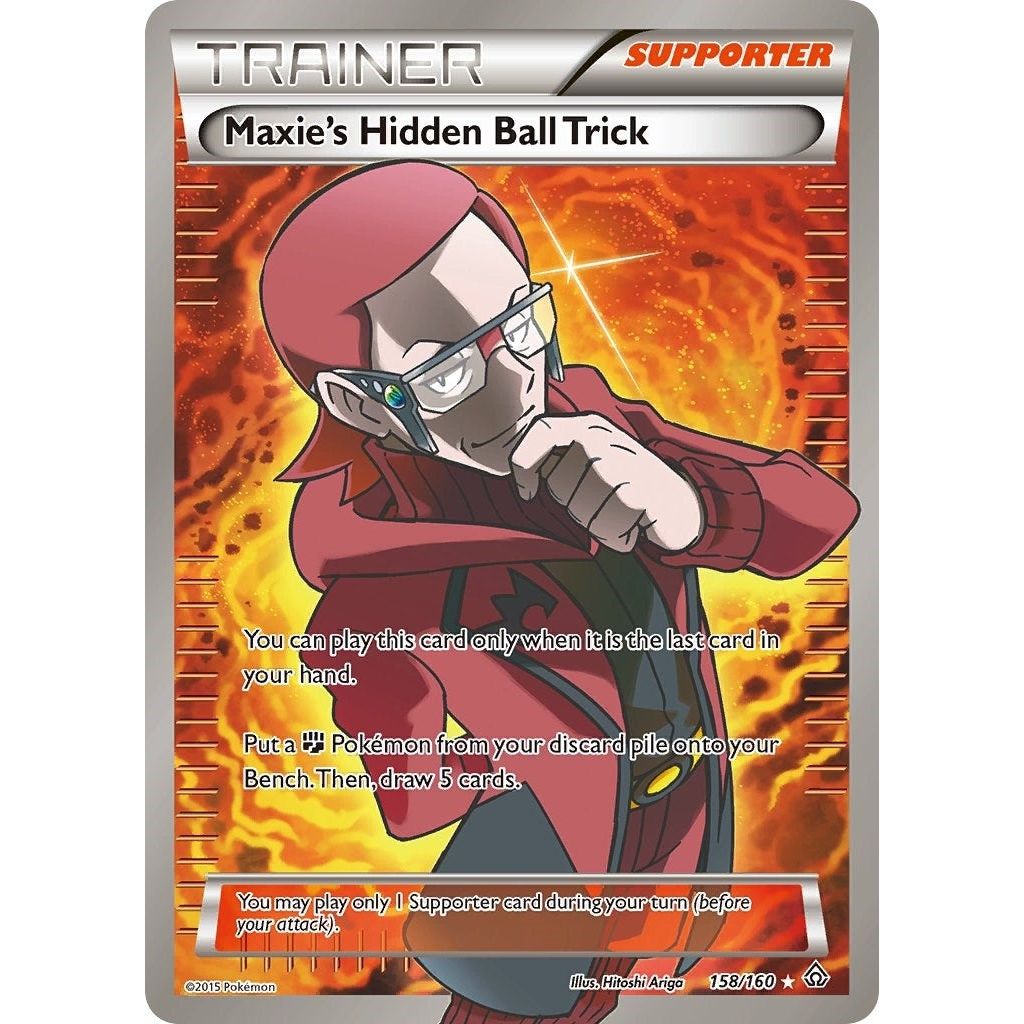 Maxie's Hidden Ball Trick (158 Full Art) (158/160) (PRC)