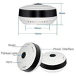 960P HD WiFi IP Camera, 360° Panoramic Fish Eyes Lens