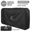 Large Foldable Oxford Cloth Storage Bag, 100L Capacity, S and L Sizes, Black and Green