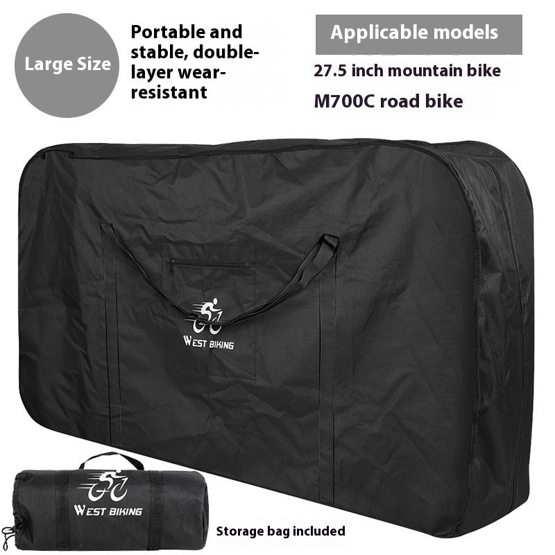 Large Foldable Oxford Cloth Storage Bag, 100L Capacity, S and L Sizes, Black and Green