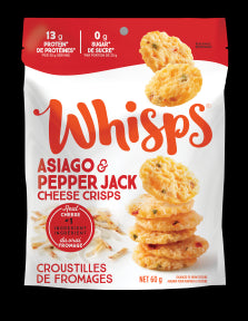 WHISPS - Asiago Pepper Cheese Crisps (60g)
