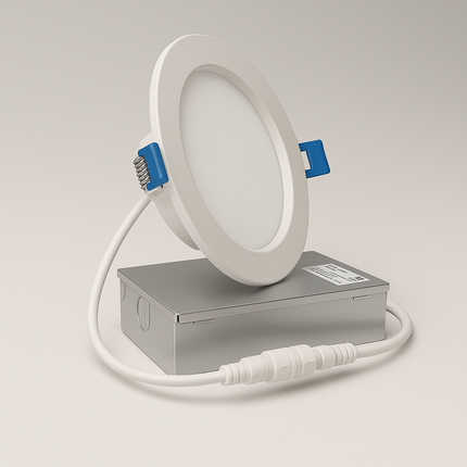 6″ Slim LED Pot Light — 5CCT Selectable (Wafer Downlight) | Energy Star, ETL Listed, IC Rated