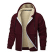 Lambswool Coat – Men’s Warm Polyester Winter Coat in Solid Colors