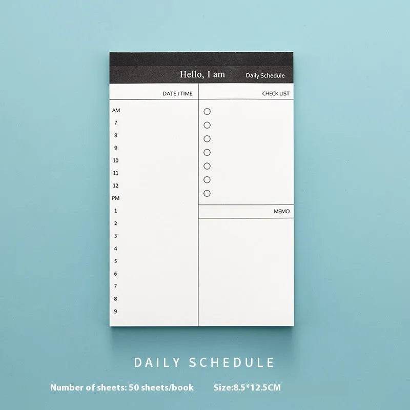 Portable Notepad Schedule Daily Planner