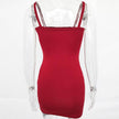 Articat Spaghetti Strap Sexy Backless Women Summer Dress Strapless Bodycon Bandage Party Dresses Vestidos Club Mini Dress