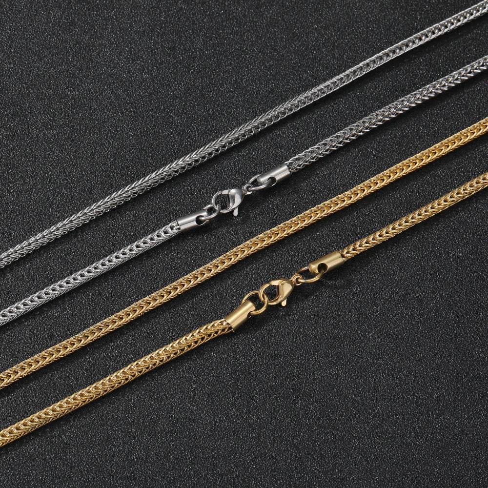 Vacuum Electroplating Stainless Steel Chain Necklace For Men And Women