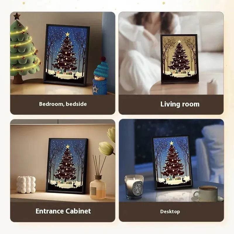 2024 New Luminous Christmas Tree Painting decorations Bluetooth Speaker integrated Gift Ideas