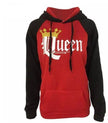 Women KING QUEEN King and Queen Crown Couple Color Block Sweatshirt