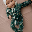 Bamboo Baby Zipper Footed Onesie | Night Sky
