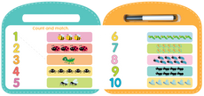 Little Hippo Books - Write & Wipe 123 - Illustrated