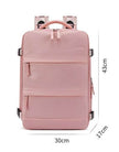 Large Capacity Girls School Laptop Backpack – Black & Pink | 18