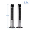Standing Tower Fan 35-Inch – 5-Speed Remote Control, 12H Timer & 60° Oscillation