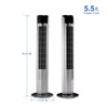 Standing Tower Fan 35-Inch – 5-Speed Remote Control, 12H Timer & 60° Oscillation