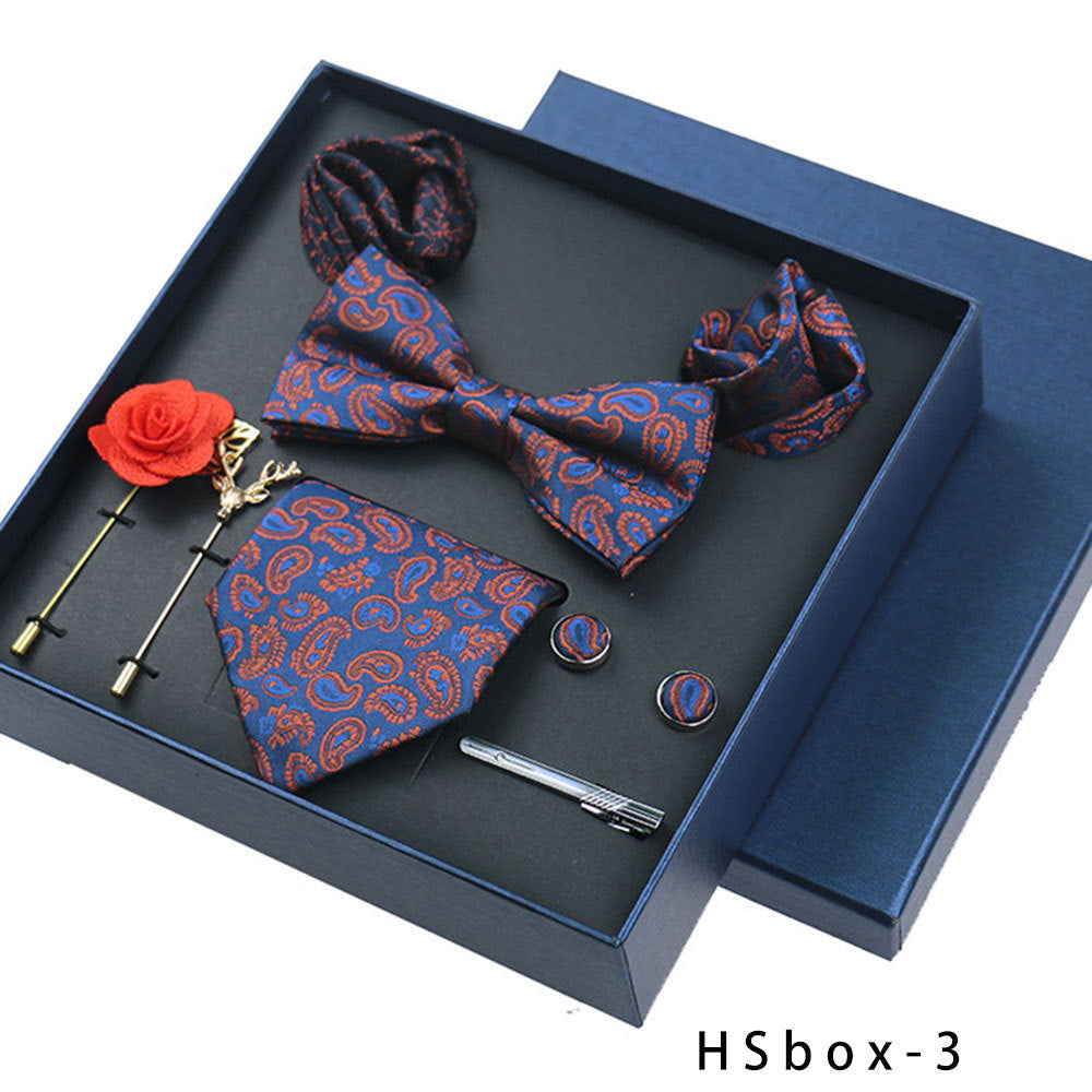 8-Piece Men's Formal Wear Gift Box Set – Bow Tie, Pocket Square, Cufflinks & Tie Clip | Canada & USA