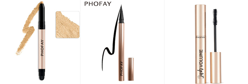 PHOFAY Eyeshadow Stick – Waterproof, Easy-Blend Colour (12 Shade Sets)