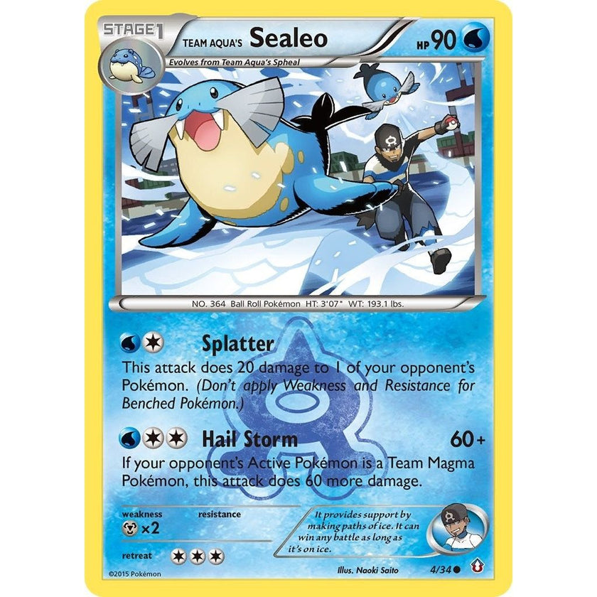Team Aqua's Sealeo (4/34) (DCR)
