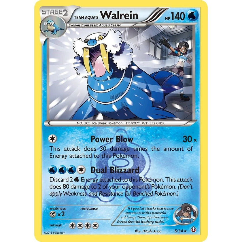 Team Aqua's Walrein (5/34) (DCR)