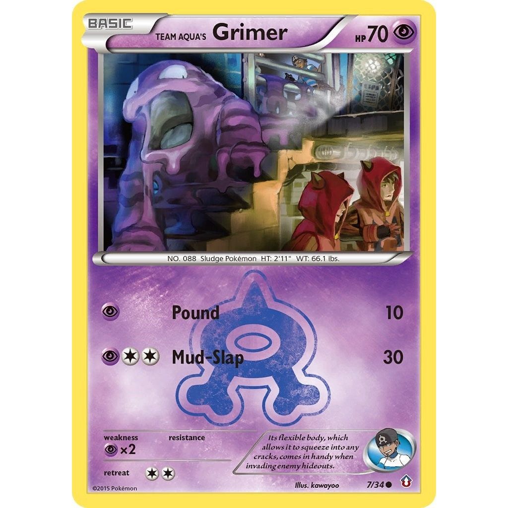 Team Aqua's Grimer (7/34) (DCR)