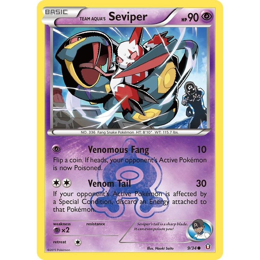 Team Aqua's Seviper (9/34) (DCR)