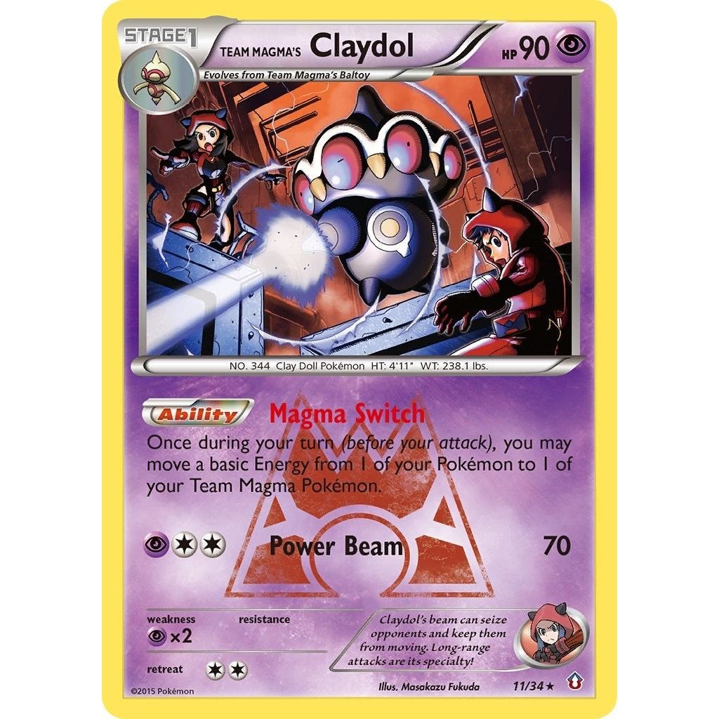 Team Magma's Claydol (11/34) (DCR)