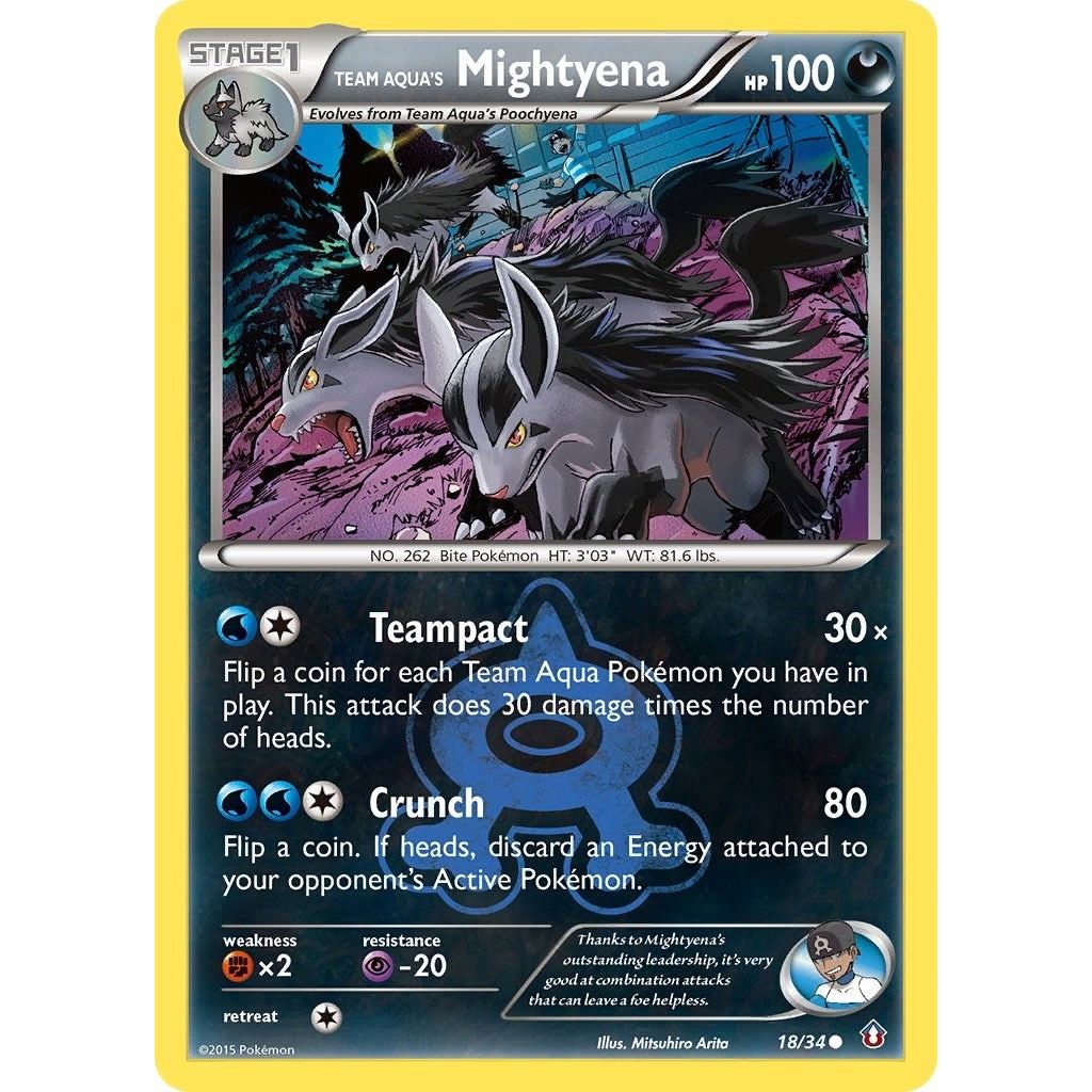 Team Aqua's Mightyena (18/34) (DCR)