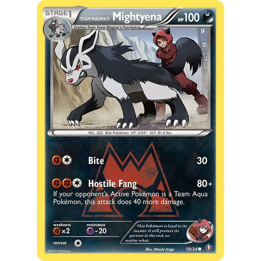 Team Magma's Mightyena (19/34) (DCR)