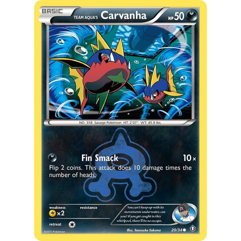 Team Aqua's Carvanha (20/34) (DCR)