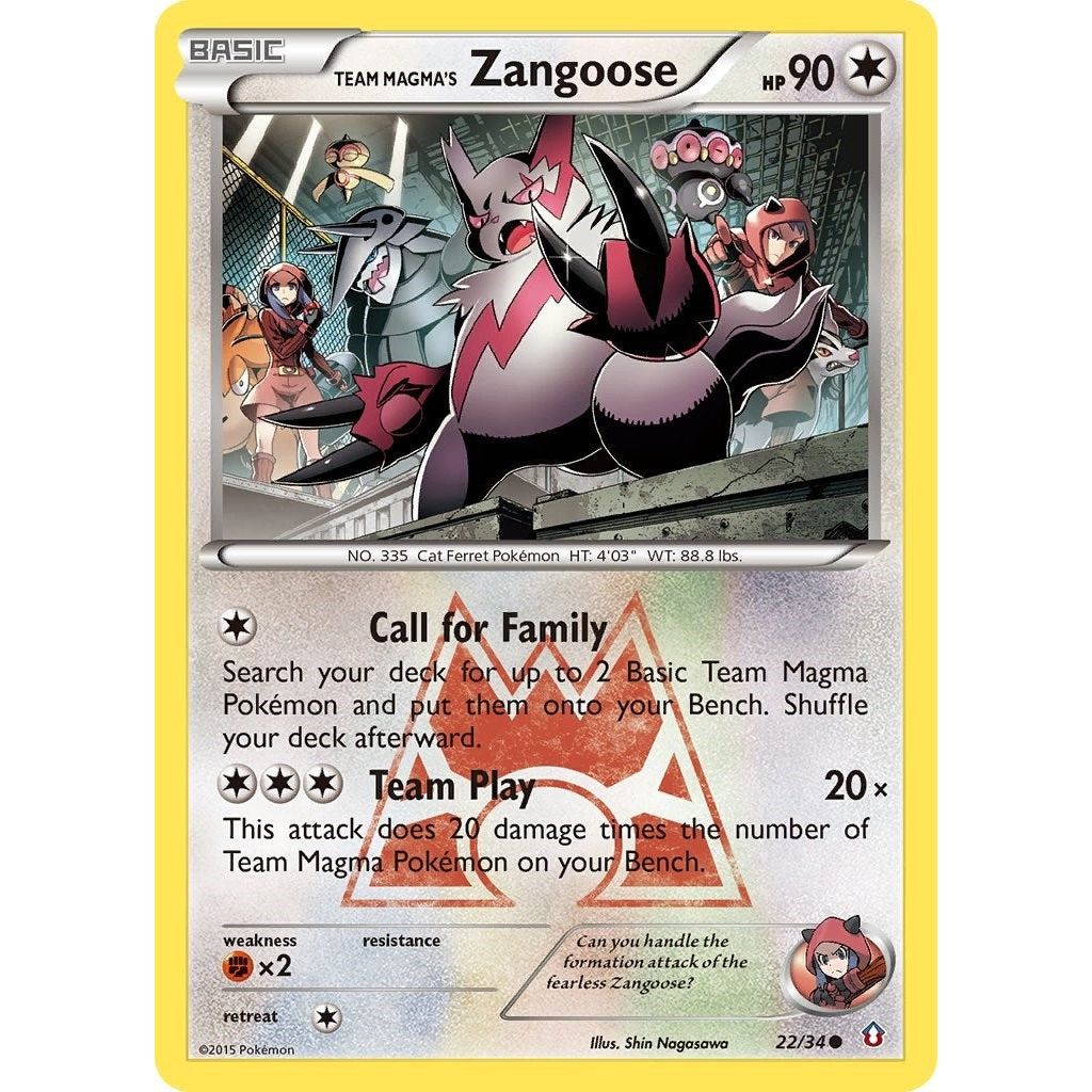 Team Magma's Zangoose (22/34) (DCR)