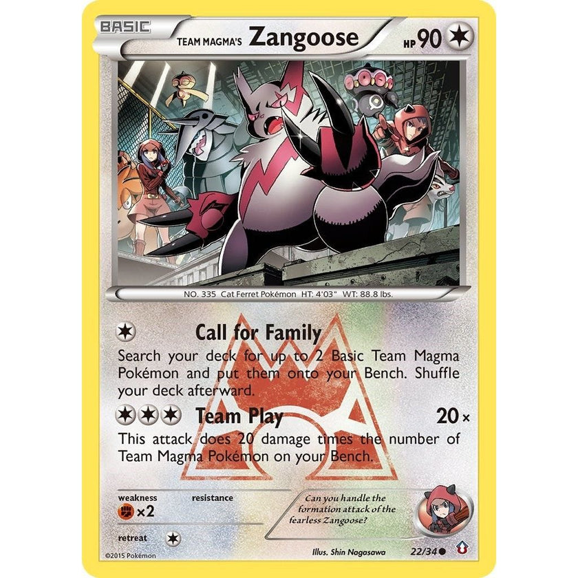 Team Magma's Zangoose (22/34) (DCR)