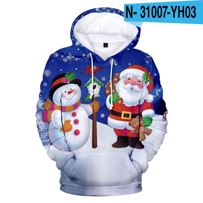 New Funny Christmas Printed Hoodie sweatshirt