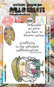 AALL and Create #970 - A7 Stamp Set - Leonardo Da Vinci