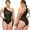 Women's Plus Size Off-Shoulder One-Piece Swimsuit – Tummy Control Bikini 2XL-5XL