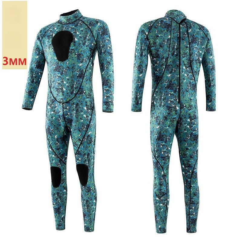 3mm Men's One-Piece Wetsuit | Sun Protection Jellyfish Suit Canada | Camo S-XXXL