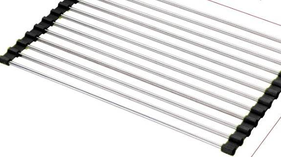 Folding Kitchen Drain Sink Rack Stainless Steel sink caddies