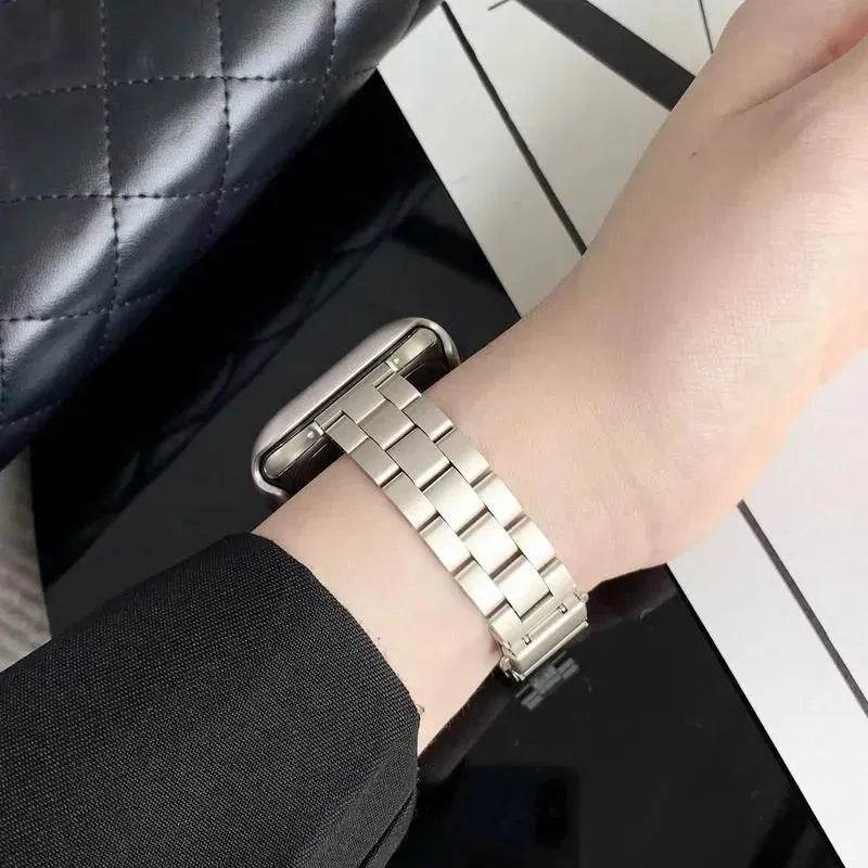 Women Replaceable Stainless Steel Chain Watch Band for iwatch