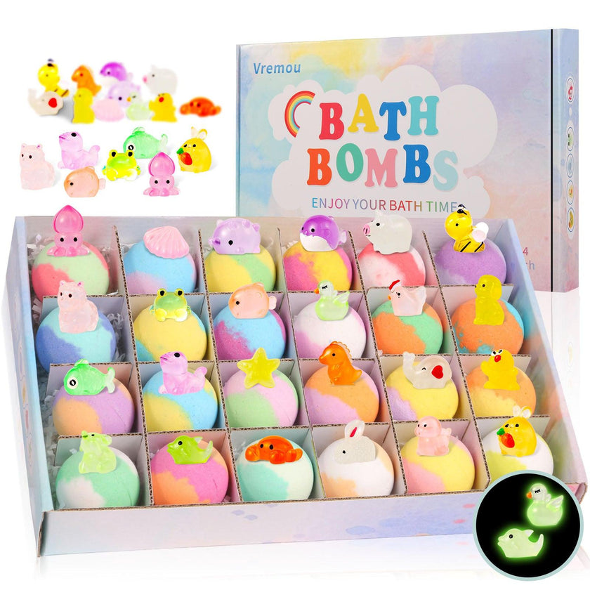 Glow-in-the-Dark Doll Bath Bombs – Kids Fizzing Bubble Bath Set
