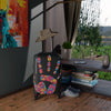 Floral Handprint Suitcase – Colorful Flower Travel Luggage