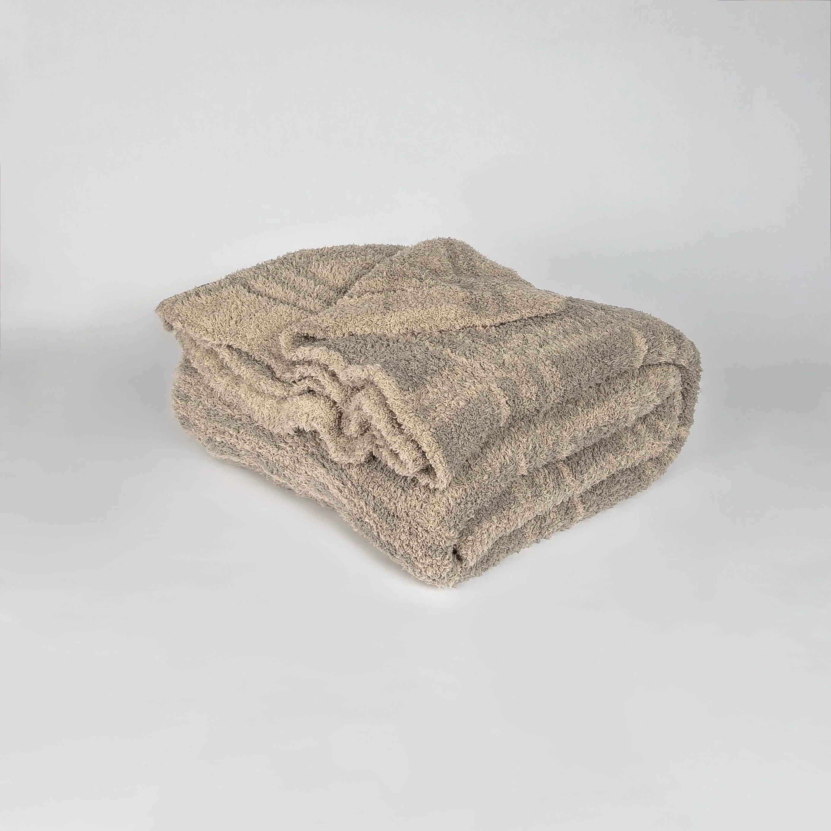 Pure Cashmere and Roasted Cashew Plaid Print Extended Throw