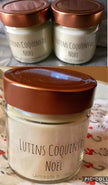 Bougie/Chandelle de soya fabriquée pour les Lutins Coquins de Noël