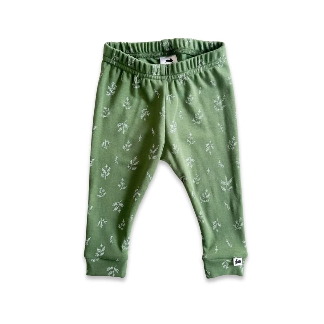 Baby Bamboo Leggings | Blue Checkers