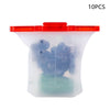 10pcs Kitchen Refrigerator Silicone Food Storage Bag