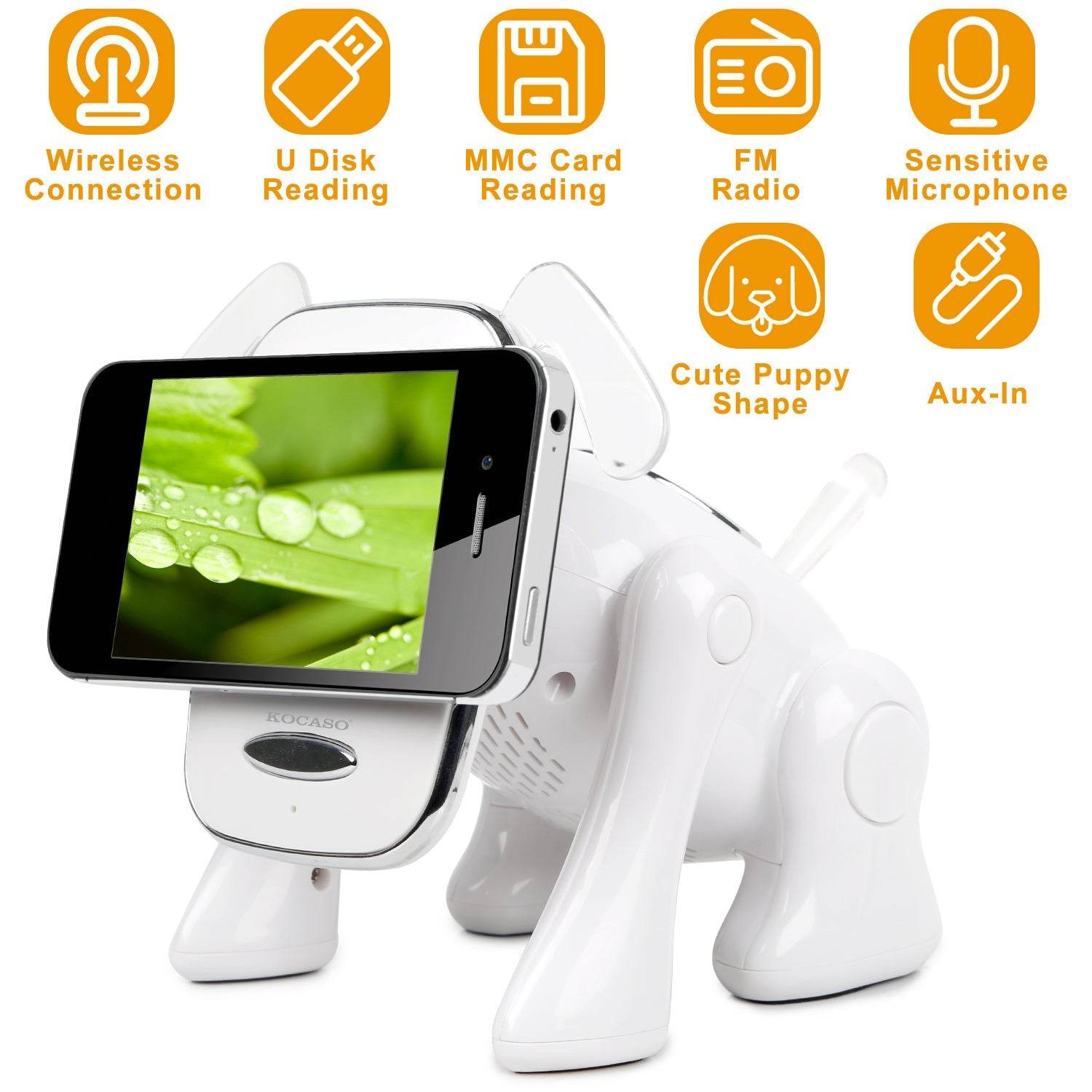 Puppy Dog Wireless Speaker Portable Mini Stereo Music Player